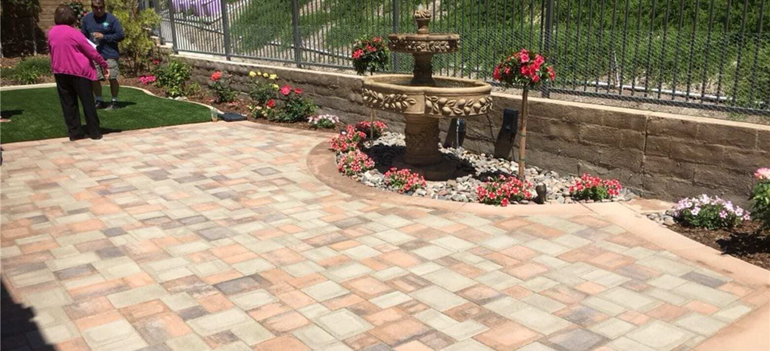 Custom Paved Walkway and Steps, pavers for patio, Anaheim, CA